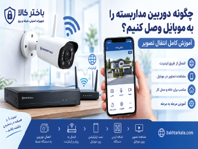 چگونه دوربین مداربسته را به موبایل وصل کنیم؟ آموزش کامل انتقال تصویر
